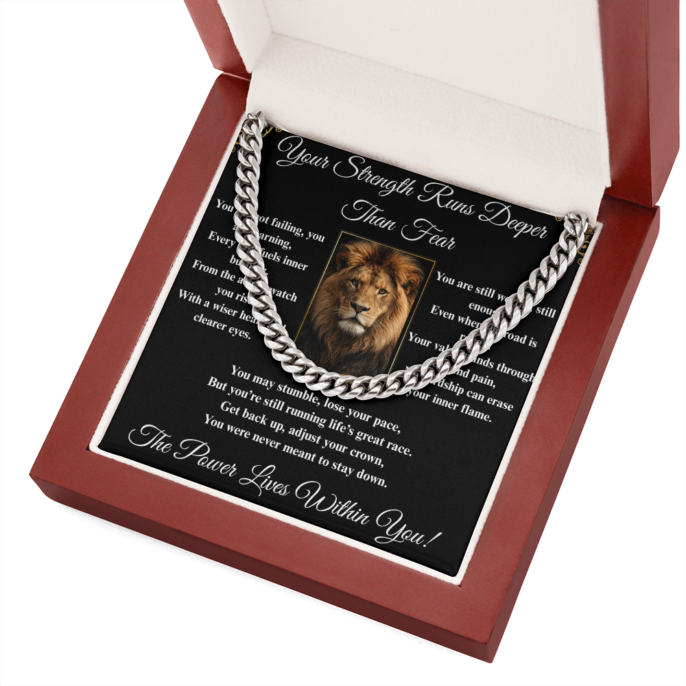 Powerful Spiritual Motivation- Cuban Link Chain ShineOn Fulfillment