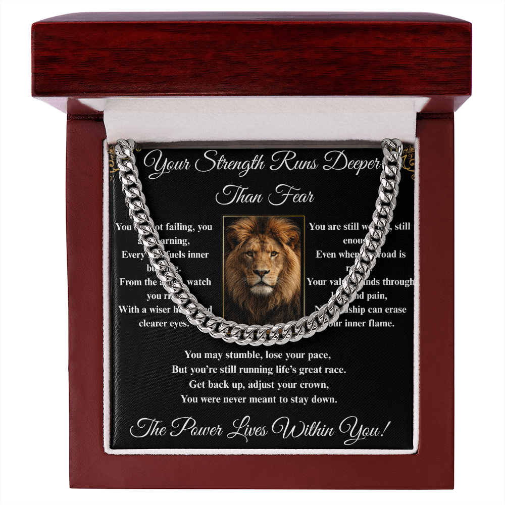 Powerful Spiritual Motivation- Cuban Link Chain ShineOn Fulfillment