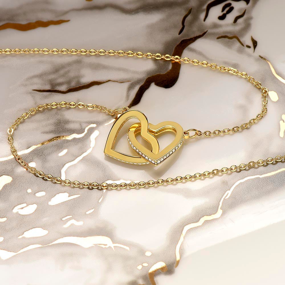 "To Everlasting Love" - Custom Crafted Connected Hearts Necklace ShineOn Fulfillment