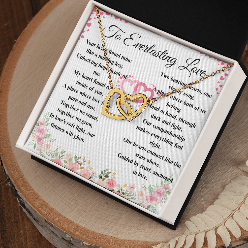"To Everlasting Love" - Custom Crafted Connected Hearts Necklace ShineOn Fulfillment