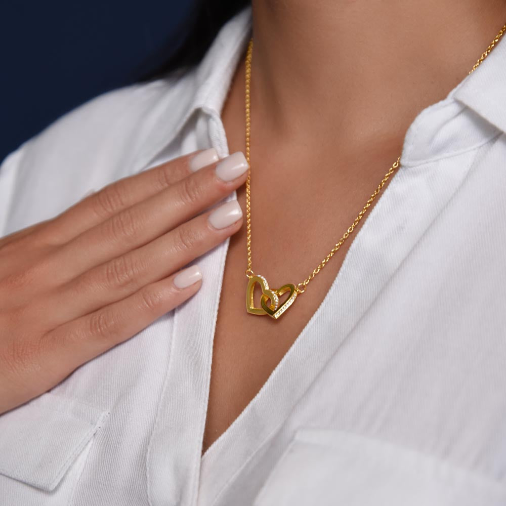 "To Everlasting Love" - Custom Crafted Connected Hearts Necklace ShineOn Fulfillment
