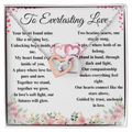 "To Everlasting Love" - Custom Crafted Connected Hearts Necklace ShineOn Fulfillment
