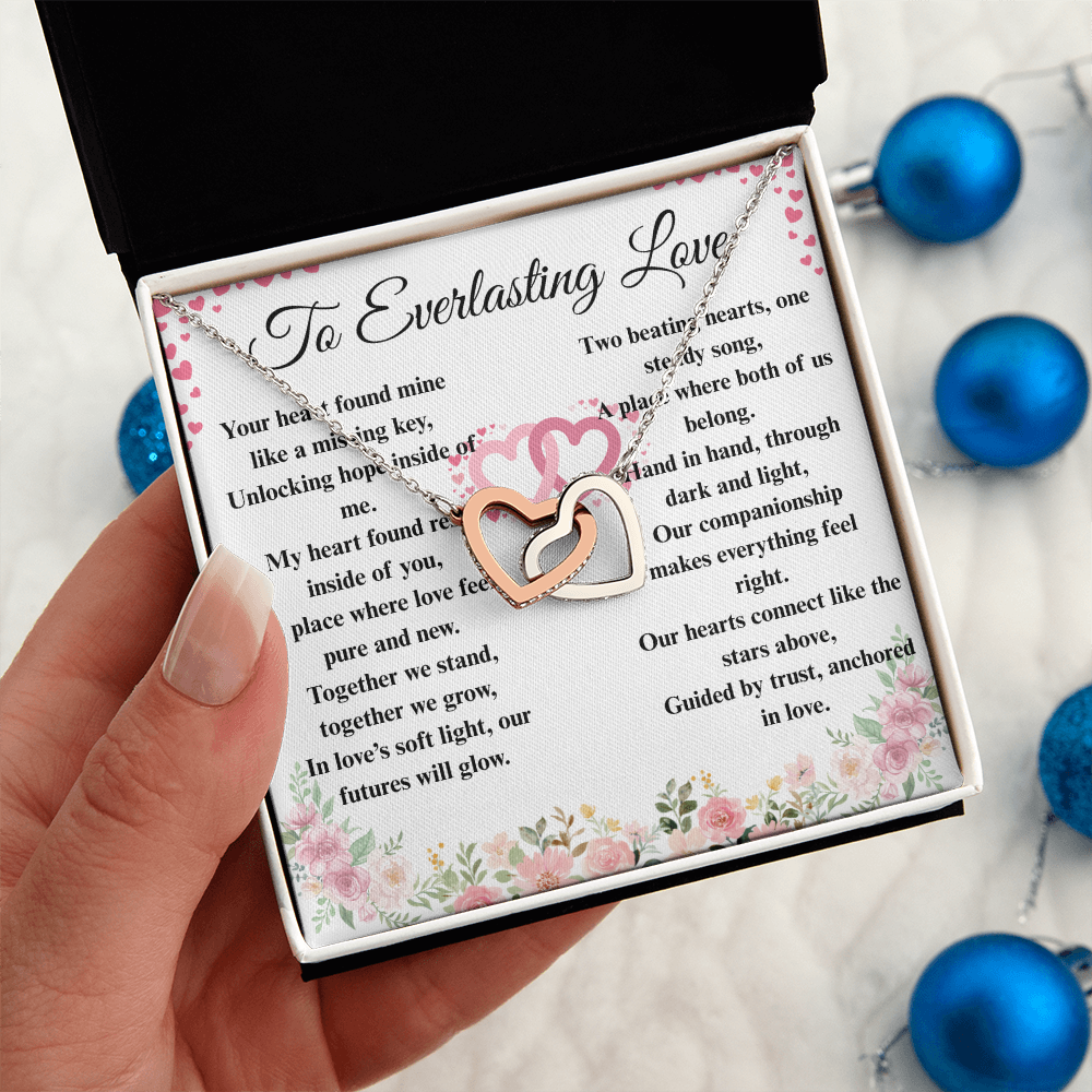 "To Everlasting Love" - Custom Crafted Connected Hearts Necklace ShineOn Fulfillment