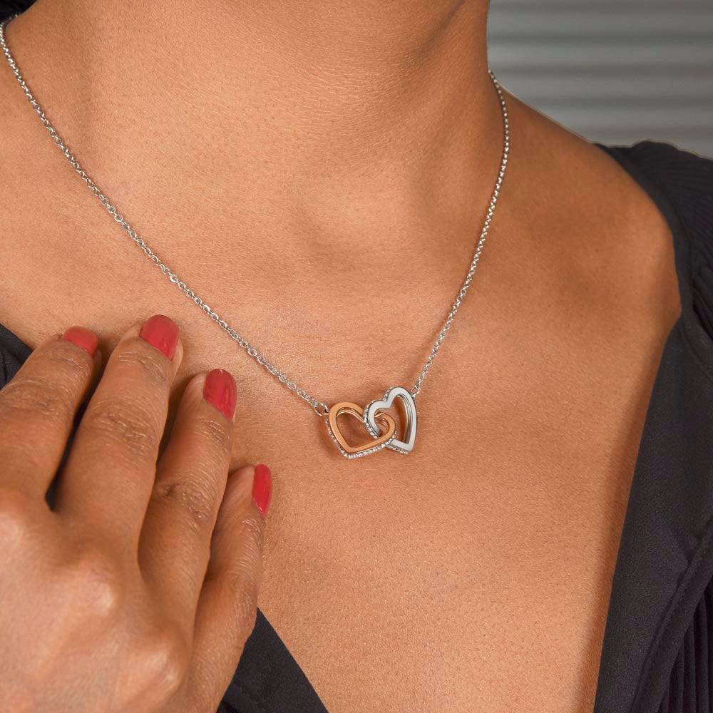 "To Everlasting Love" - Custom Crafted Connected Hearts Necklace ShineOn Fulfillment