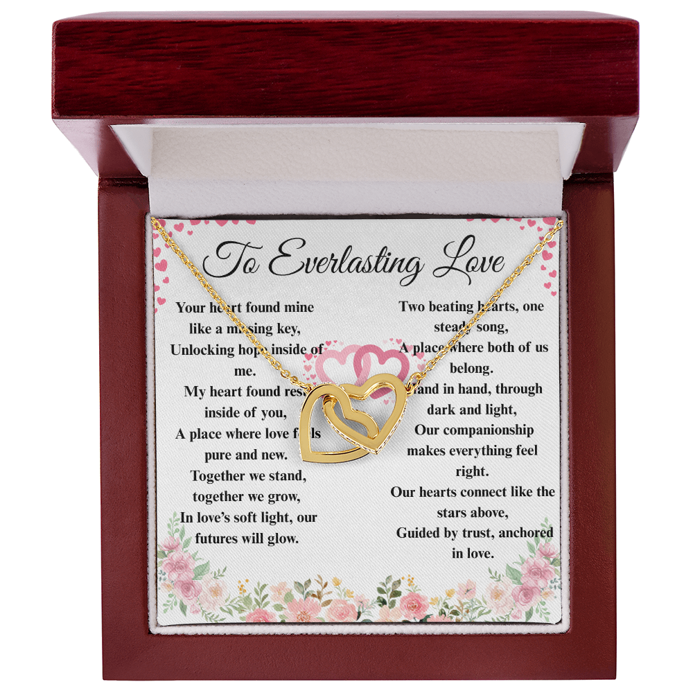 "To Everlasting Love" - Custom Crafted Connected Hearts Necklace ShineOn Fulfillment