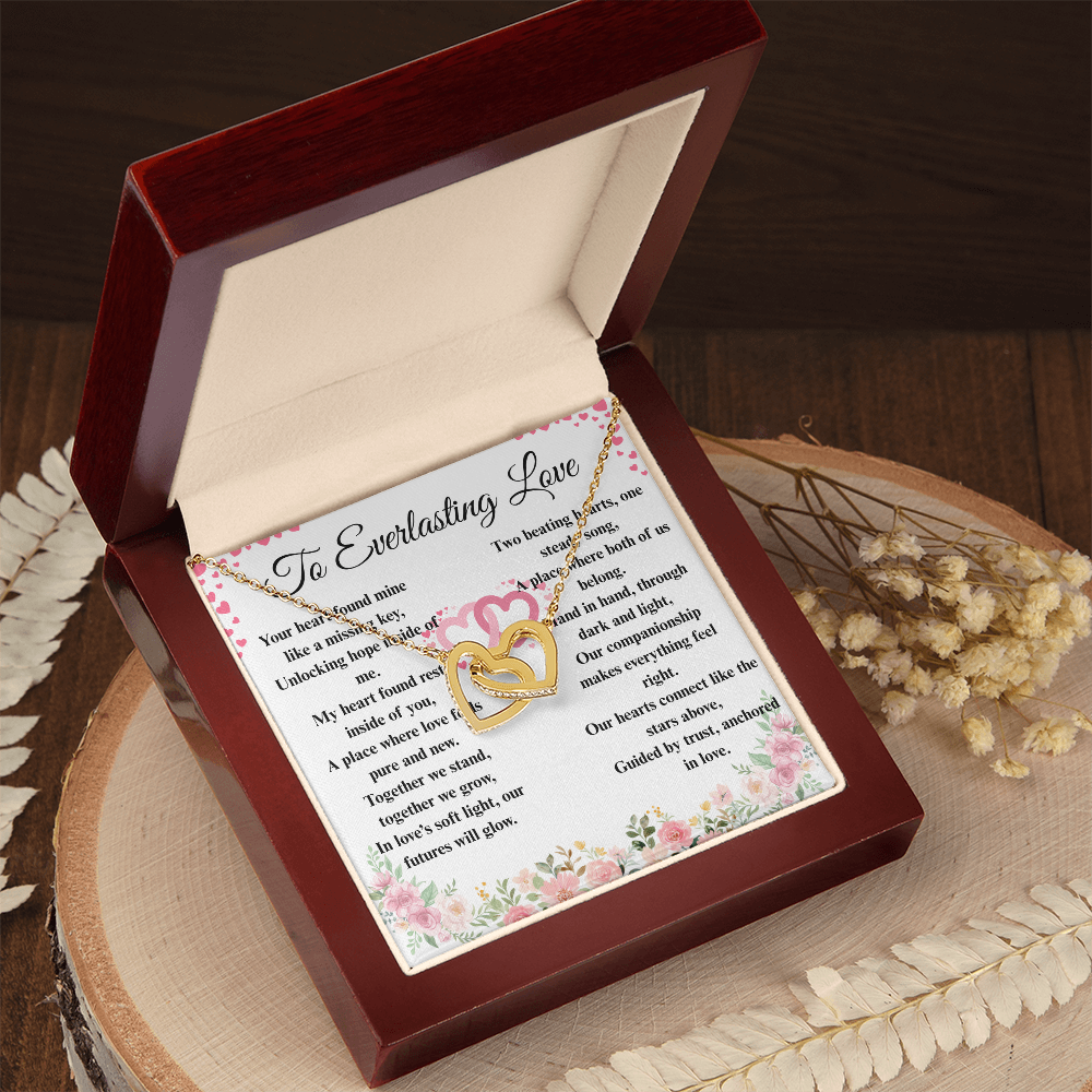"To Everlasting Love" - Custom Crafted Connected Hearts Necklace ShineOn Fulfillment