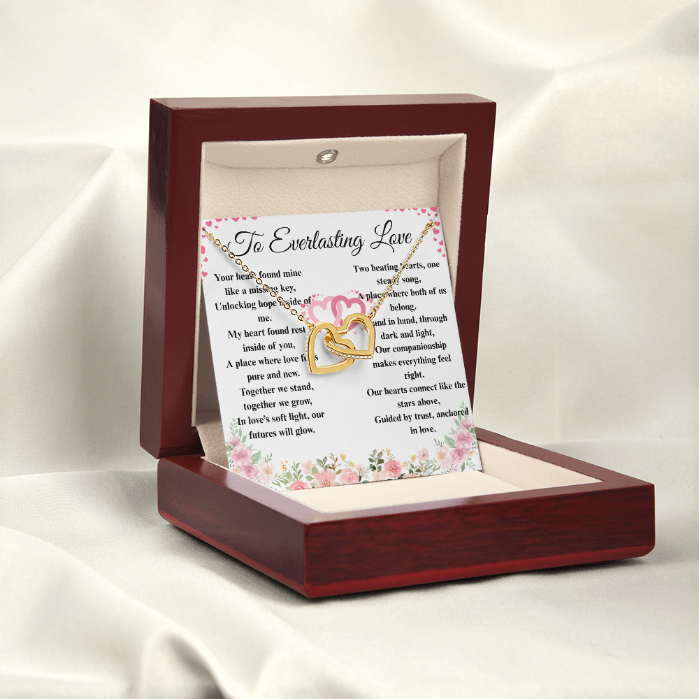 "To Everlasting Love" - Custom Crafted Connected Hearts Necklace ShineOn Fulfillment