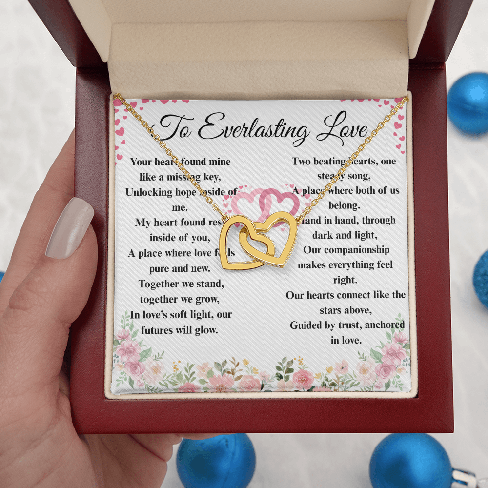 "To Everlasting Love" - Custom Crafted Connected Hearts Necklace ShineOn Fulfillment