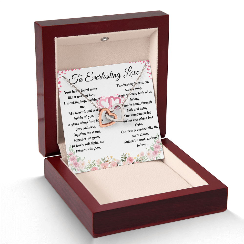 "To Everlasting Love" - Custom Crafted Connected Hearts Necklace ShineOn Fulfillment