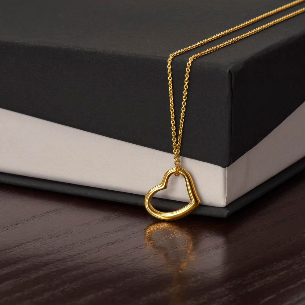 Beautiful  Custom Crafted Heart Shaped Necklace ShineOn Fulfillment