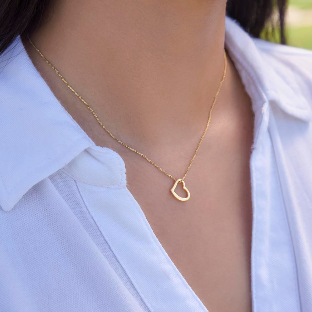 Beautiful  Custom Crafted Heart Shaped Necklace ShineOn Fulfillment