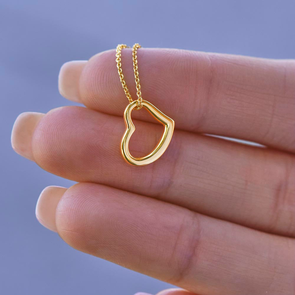 Beautiful  Custom Crafted Heart Shaped Necklace ShineOn Fulfillment