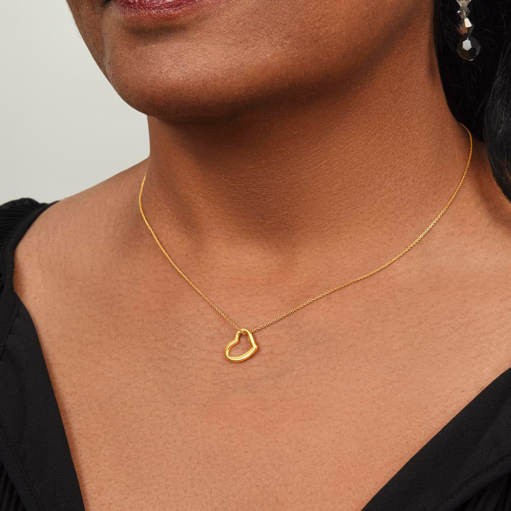 Beautiful  Custom Crafted Heart Shaped Necklace ShineOn Fulfillment