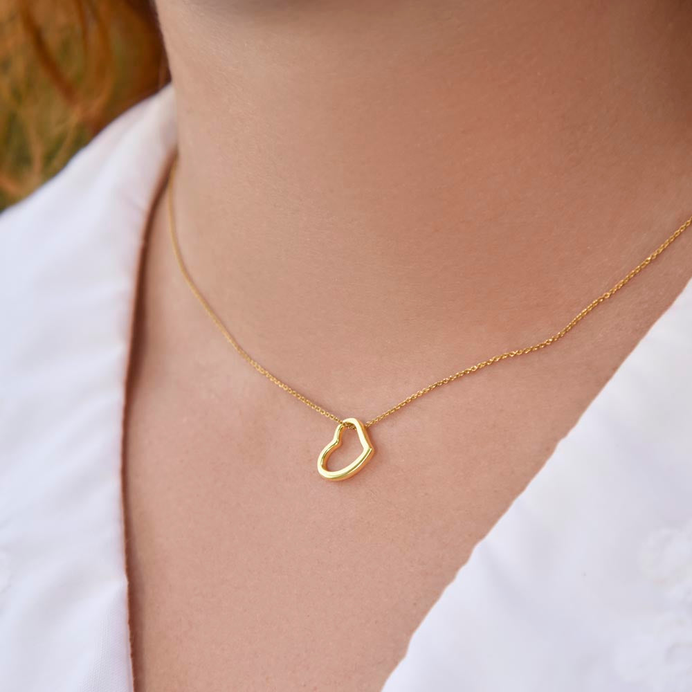 Beautiful  Custom Crafted Heart Shaped Necklace ShineOn Fulfillment