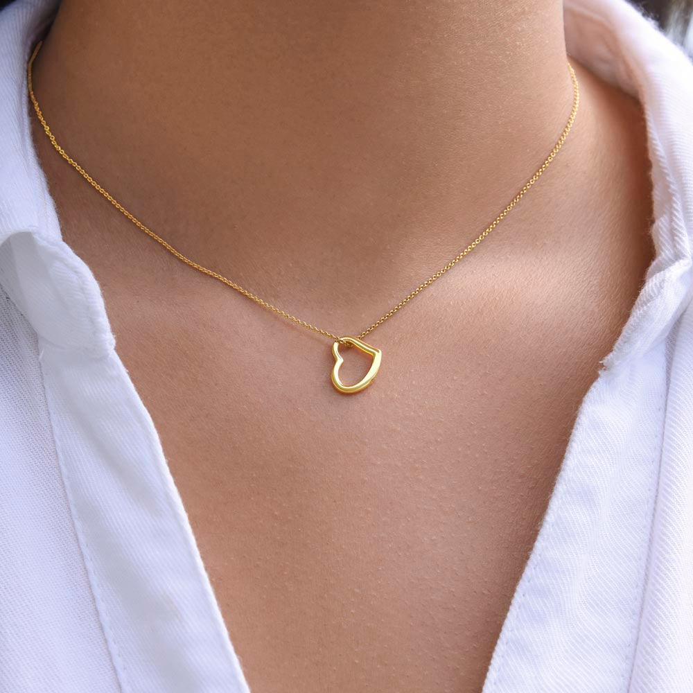 Beautiful  Custom Crafted Heart Shaped Necklace ShineOn Fulfillment