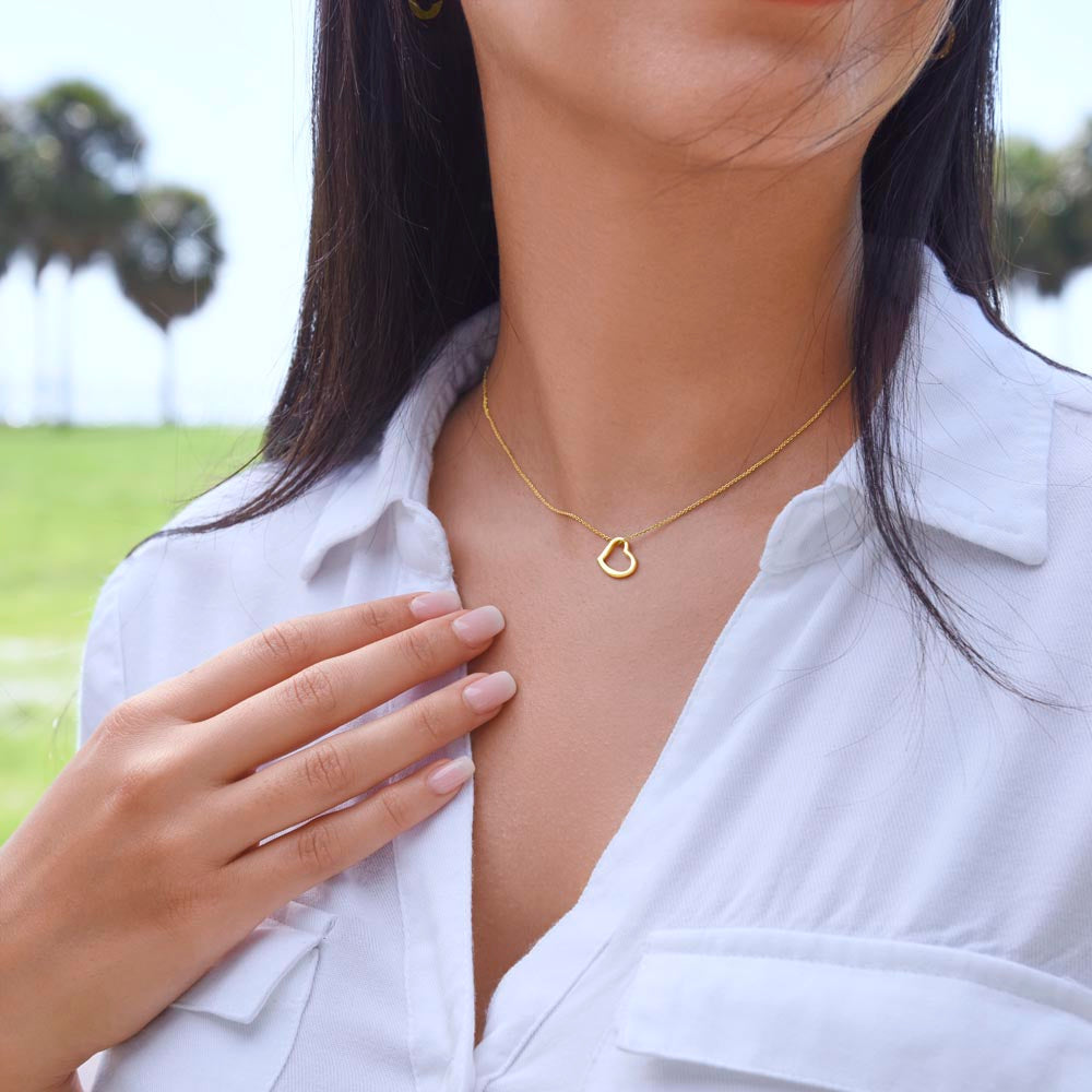 Beautiful  Custom Crafted Heart Shaped Necklace ShineOn Fulfillment