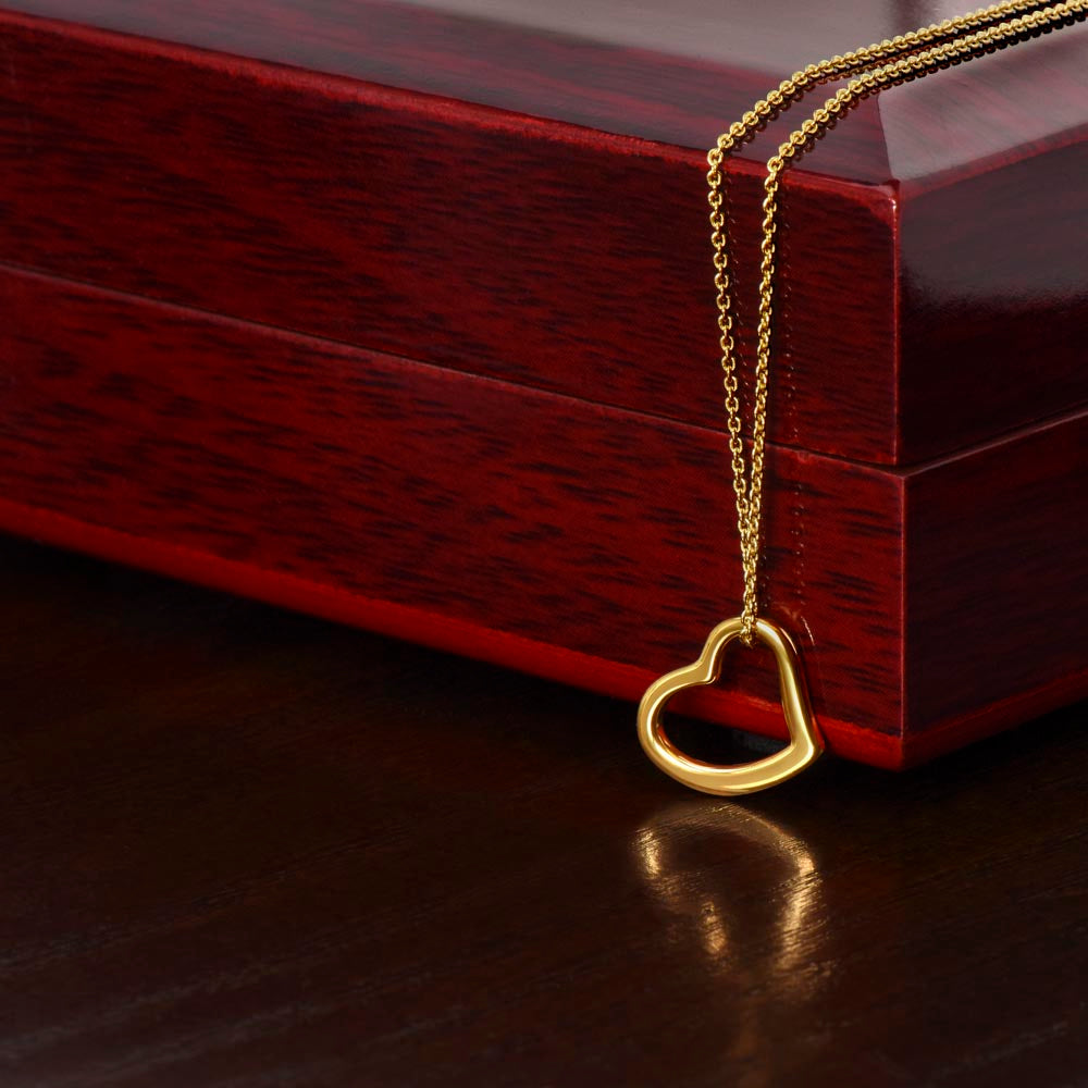 Beautiful  Custom Crafted Heart Shaped Necklace ShineOn Fulfillment