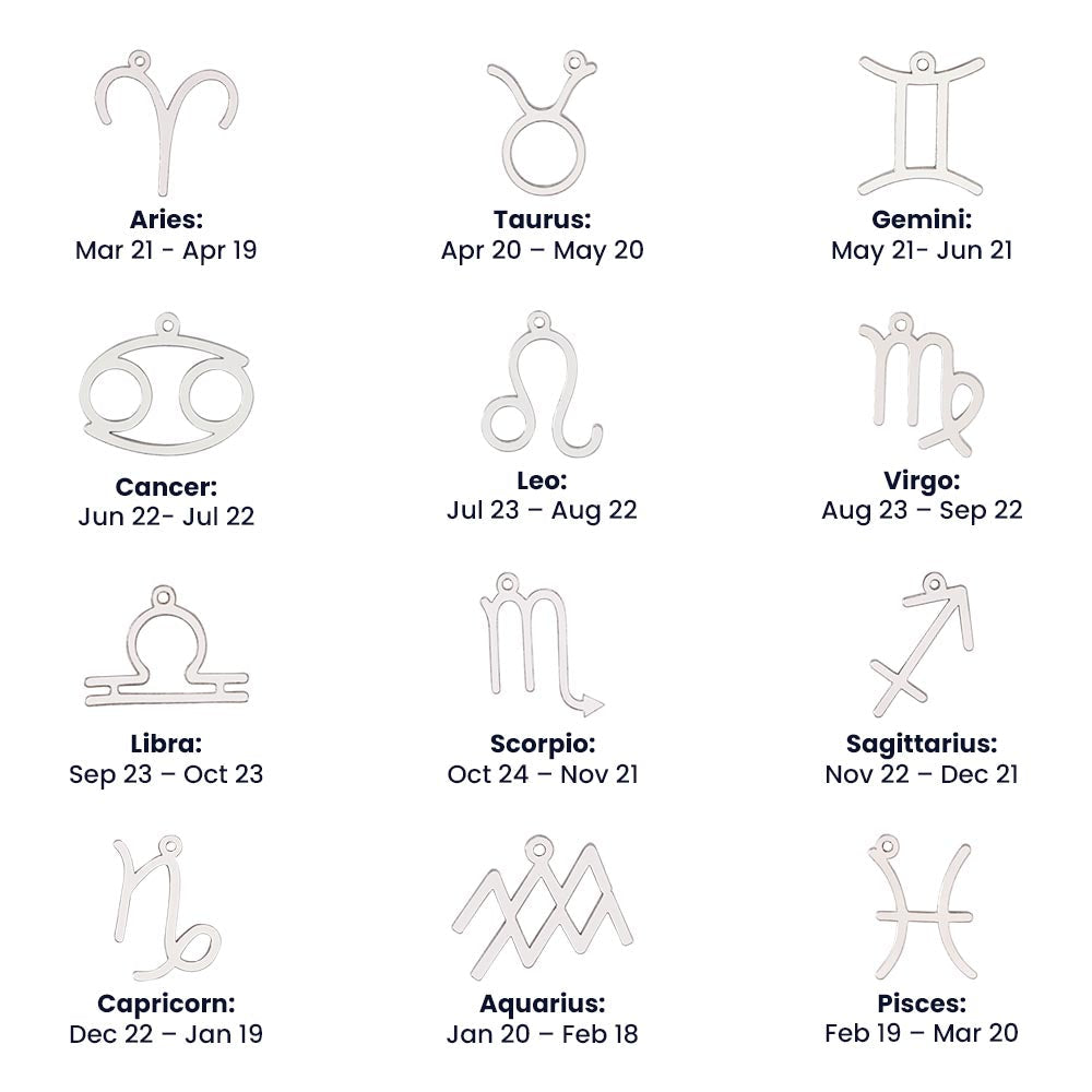 Spiritual Motivation Zodiac Sign - Symbol Necklace ShineOn Fulfillment