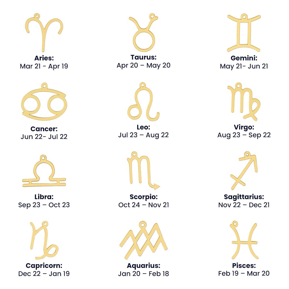 Spiritual Motivation Zodiac Sign - Symbol Necklace ShineOn Fulfillment