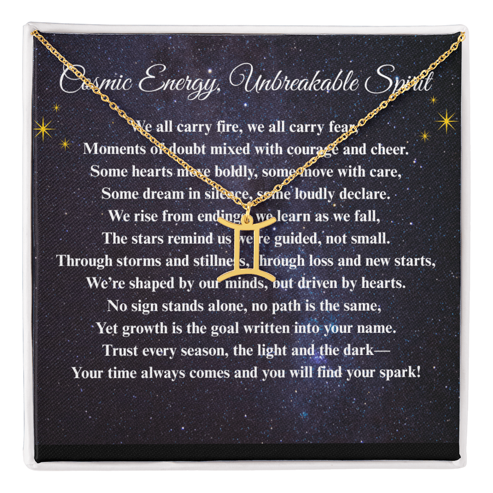 Spiritual Motivation Zodiac Sign - Symbol Necklace ShineOn Fulfillment