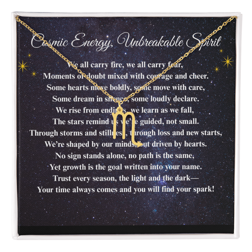 Spiritual Motivation Zodiac Sign - Symbol Necklace ShineOn Fulfillment