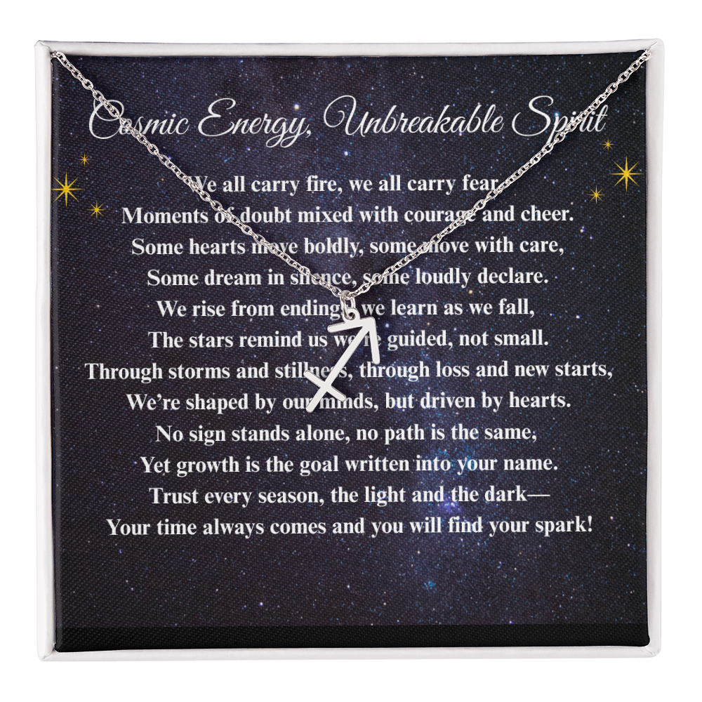 Spiritual Motivation Zodiac Sign - Symbol Necklace ShineOn Fulfillment