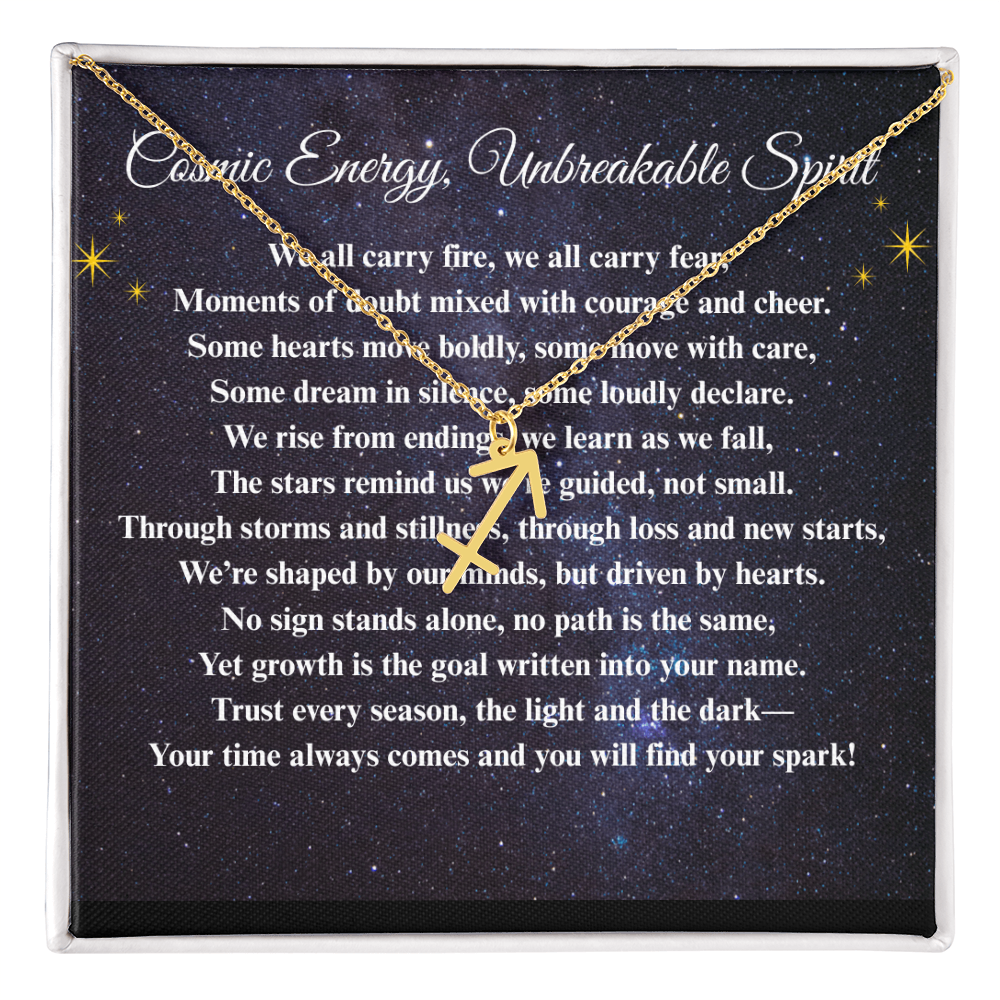Spiritual Motivation Zodiac Sign - Symbol Necklace ShineOn Fulfillment