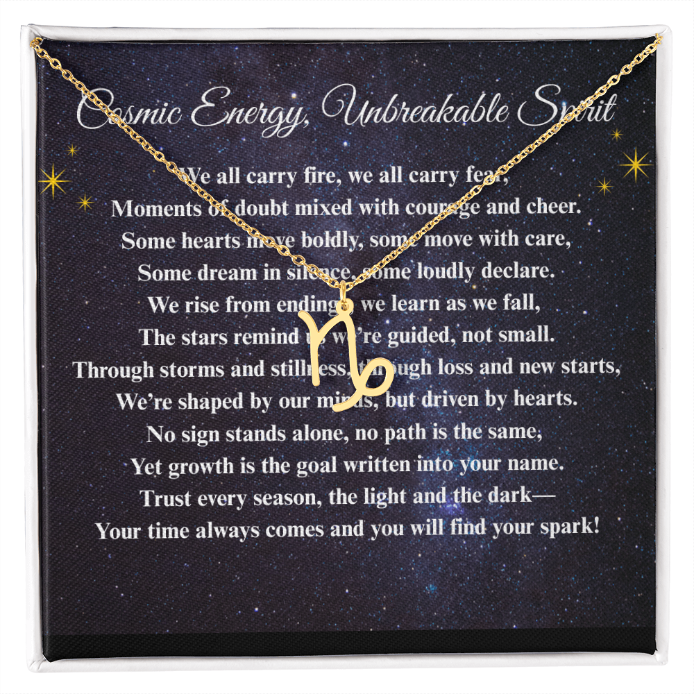 Spiritual Motivation Zodiac Sign - Symbol Necklace ShineOn Fulfillment