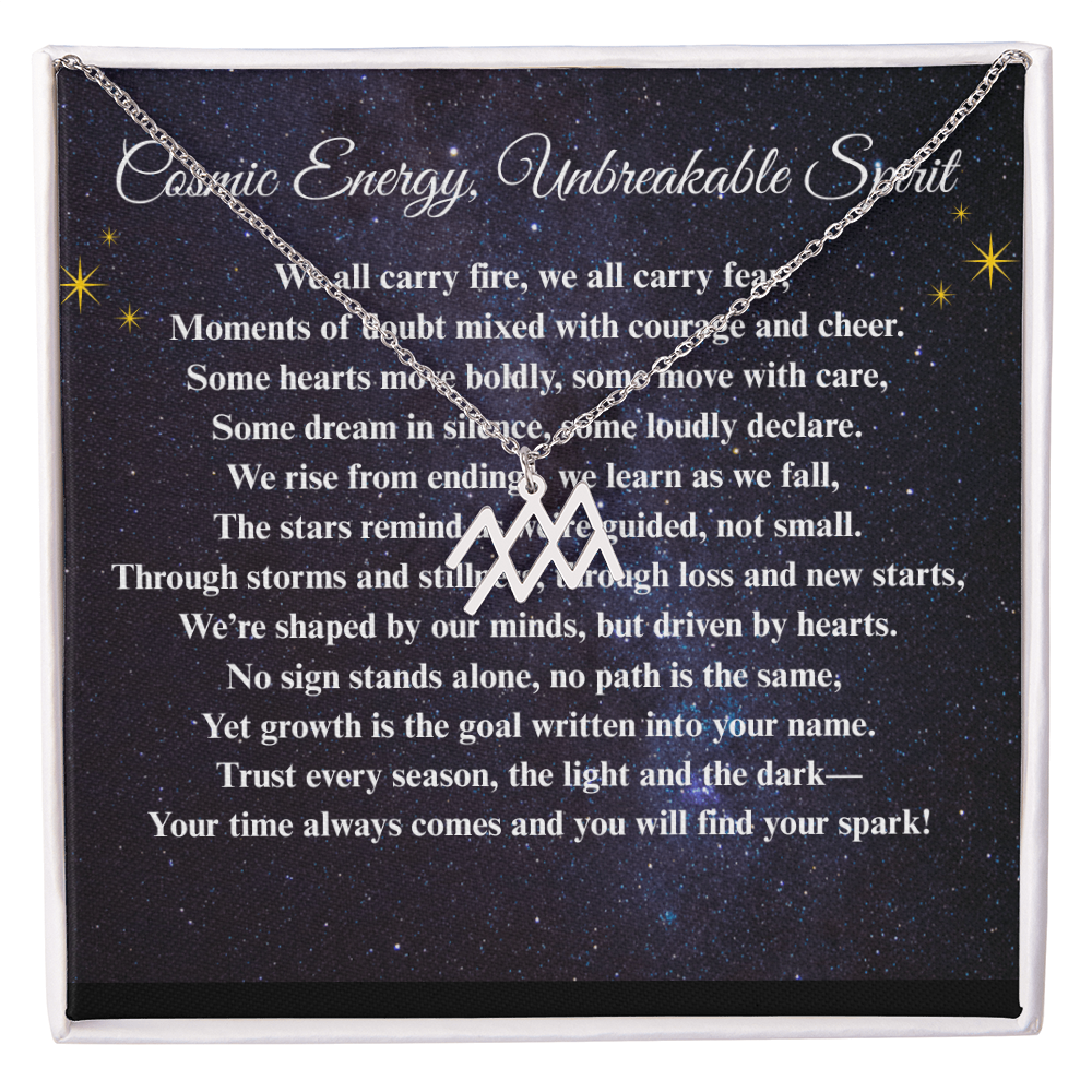 Spiritual Motivation Zodiac Sign - Symbol Necklace ShineOn Fulfillment