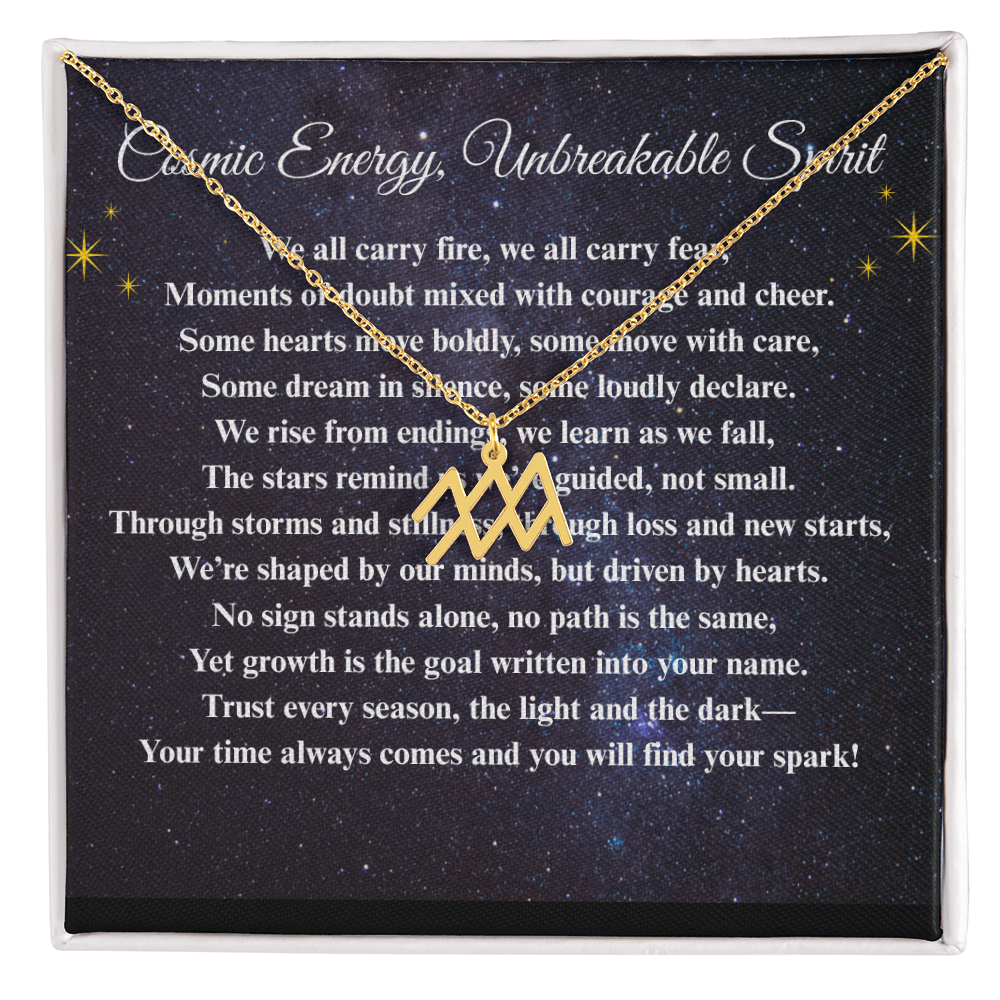 Spiritual Motivation Zodiac Sign - Symbol Necklace ShineOn Fulfillment