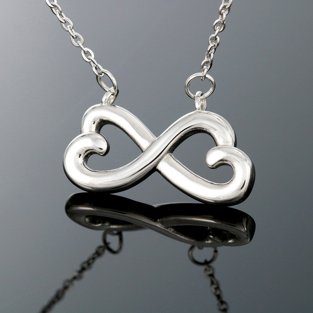 "To Everlasting Love" - Custom Crafted  Looped Hearts Necklace ShineOn Fulfillment