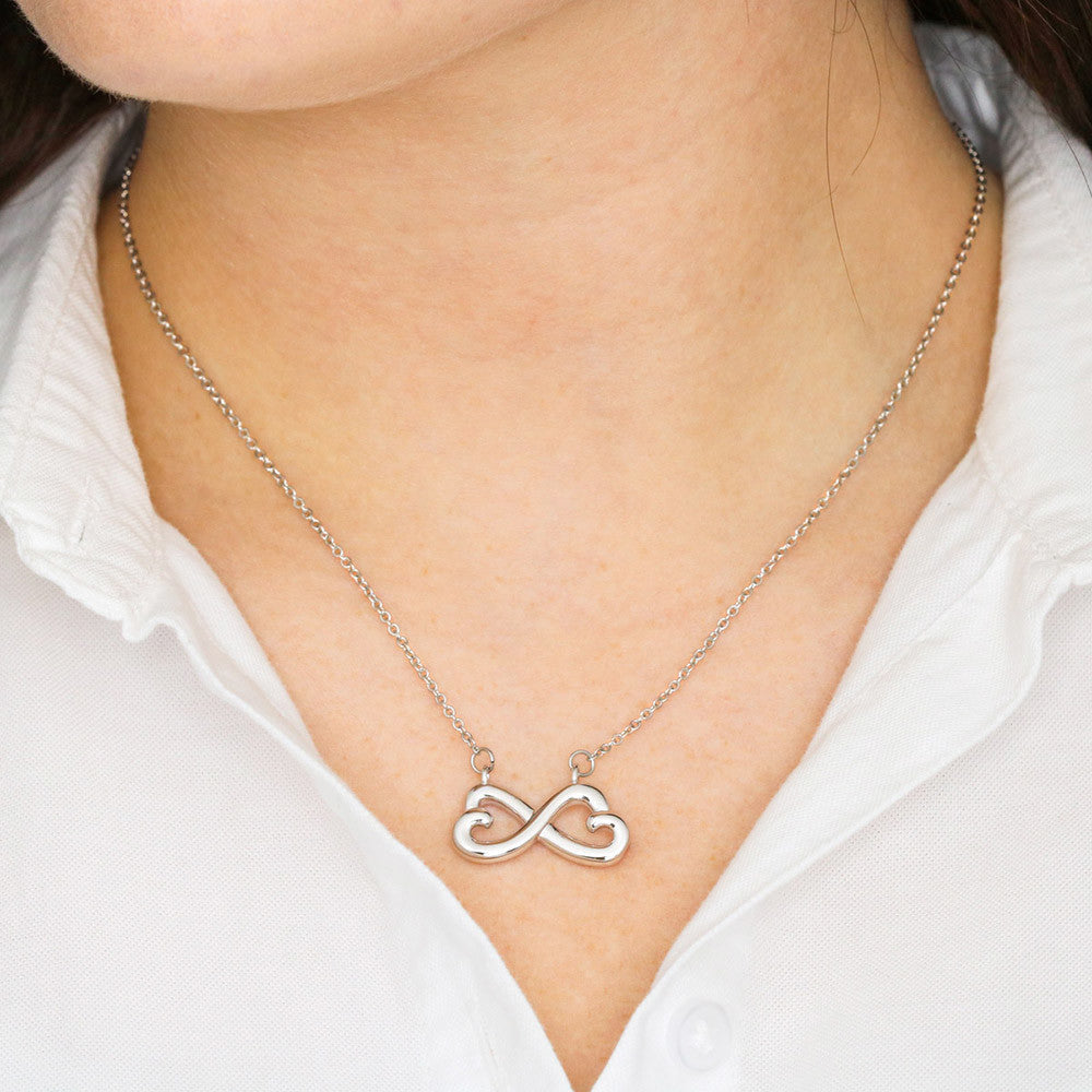 "My Best Friend" - Looped Hearts Necklace ShineOn Fulfillment