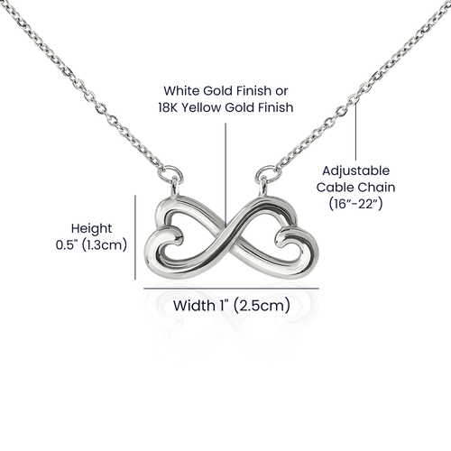 "My Best Friend" - Looped Hearts Necklace ShineOn Fulfillment
