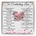 "To Everlasting Love" - Custom Crafted  Looped Hearts Necklace ShineOn Fulfillment