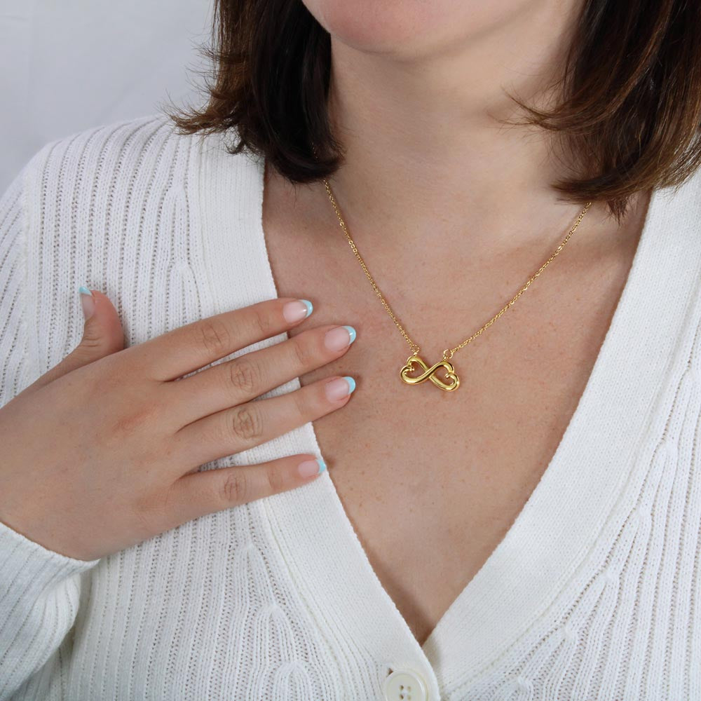 "To Everlasting Love" - Custom Crafted  Looped Hearts Necklace ShineOn Fulfillment