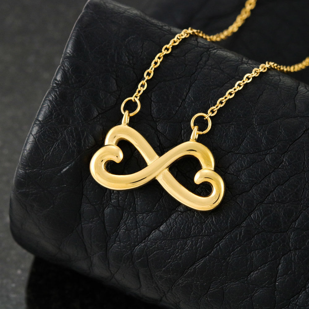 "To Everlasting Love" - Custom Crafted  Looped Hearts Necklace ShineOn Fulfillment