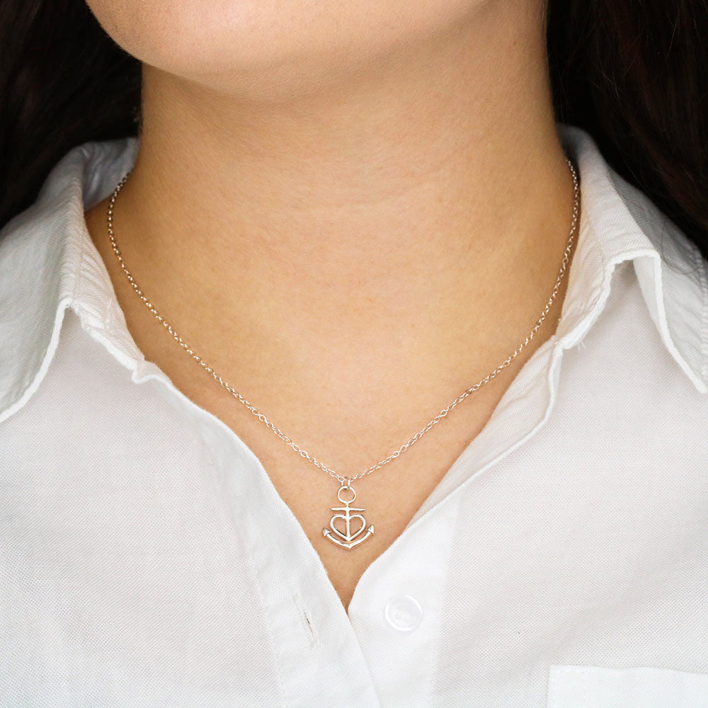 Custom Crafted Anchor Necklace ShineOn Fulfillment