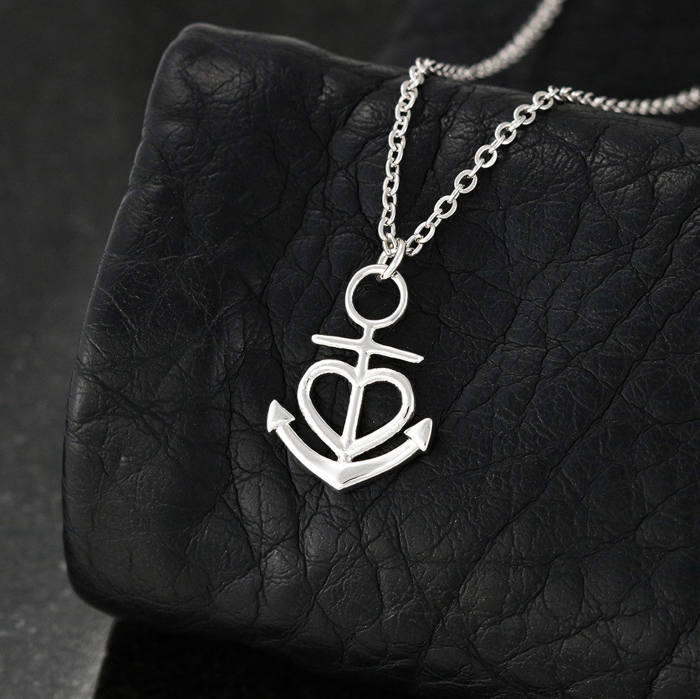 Custom Crafted Anchor Necklace ShineOn Fulfillment