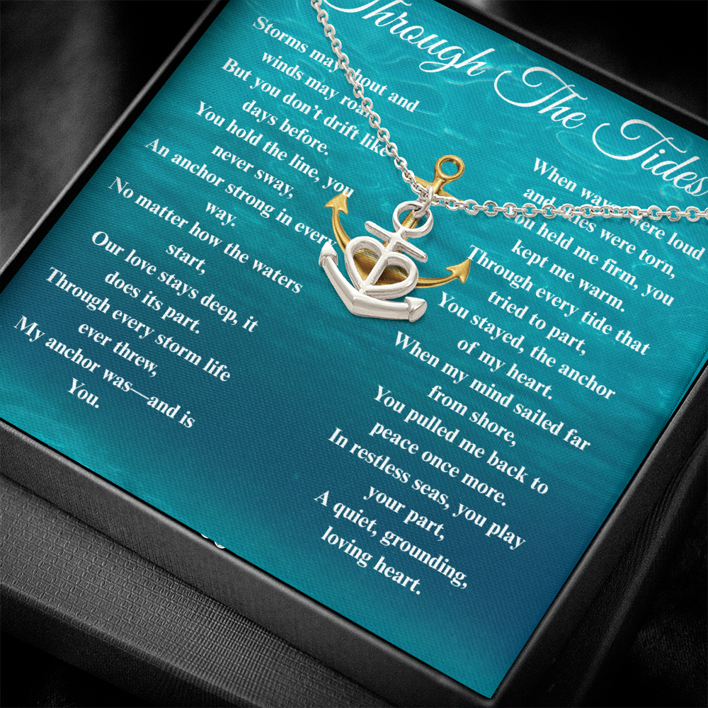 Custom Crafted Anchor Necklace ShineOn Fulfillment