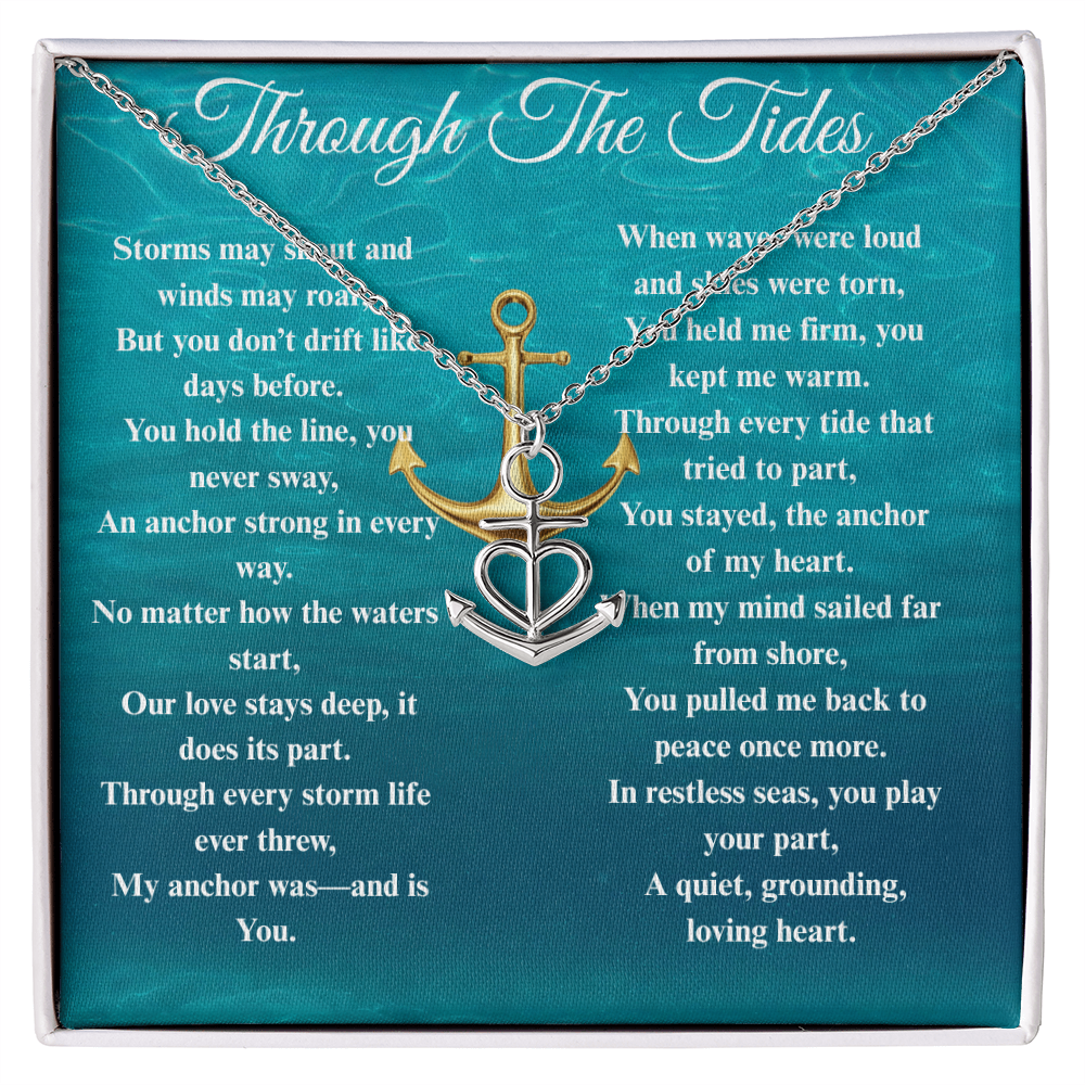 Custom Crafted Anchor Necklace ShineOn Fulfillment
