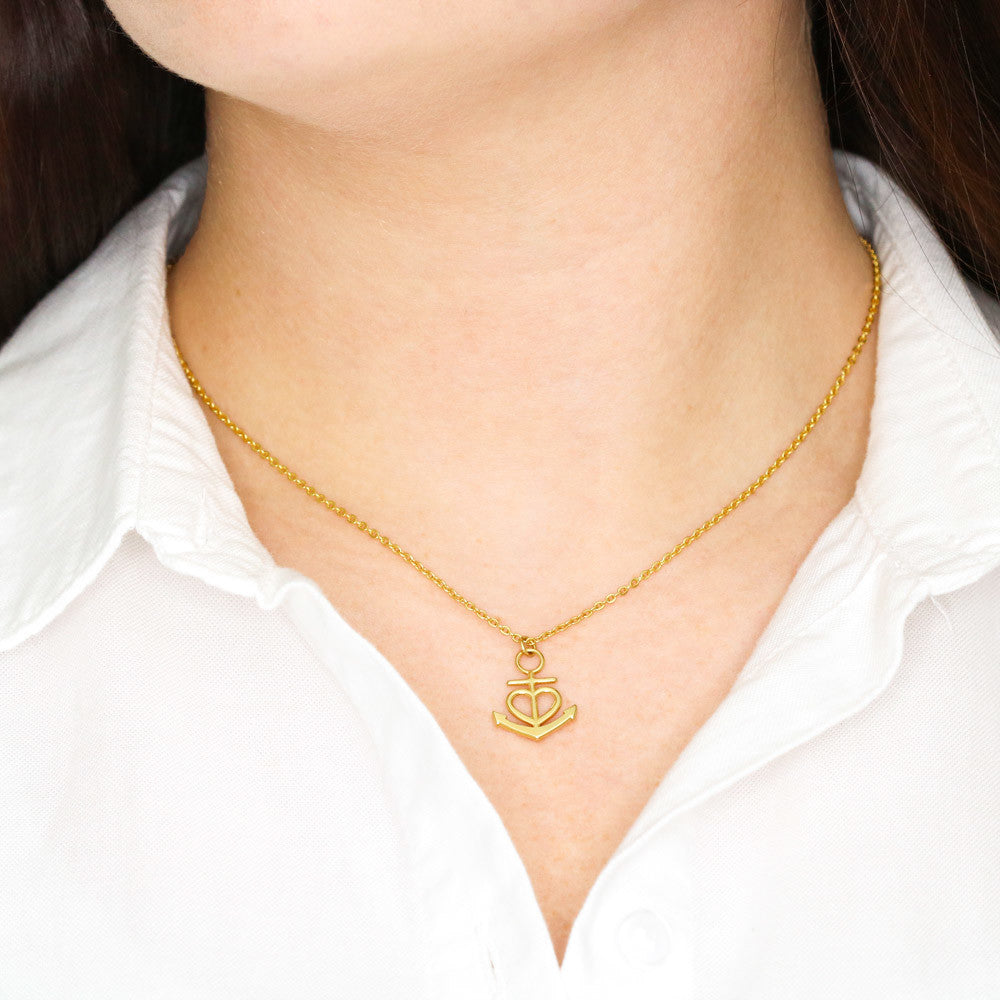 Custom Crafted Anchor Necklace ShineOn Fulfillment