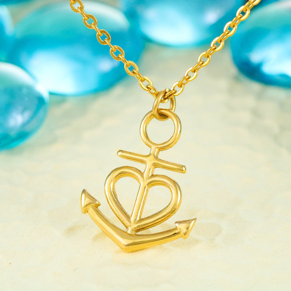 Custom Crafted Anchor Necklace ShineOn Fulfillment