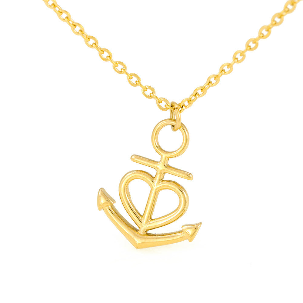 Custom Crafted Anchor Necklace ShineOn Fulfillment