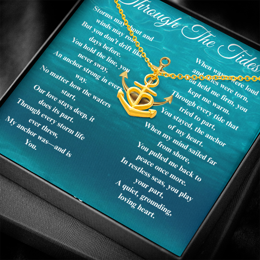 Custom Crafted Anchor Necklace ShineOn Fulfillment