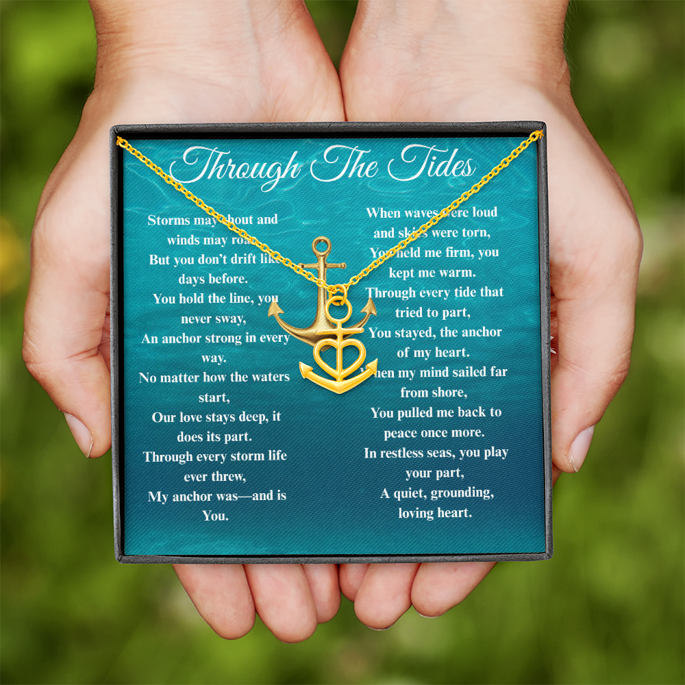 Custom Crafted Anchor Necklace ShineOn Fulfillment