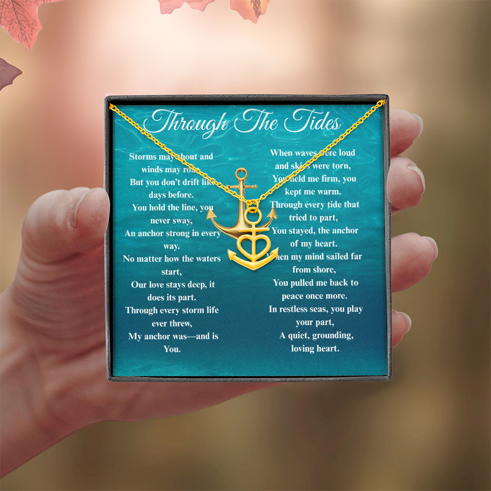 Custom Crafted Anchor Necklace ShineOn Fulfillment