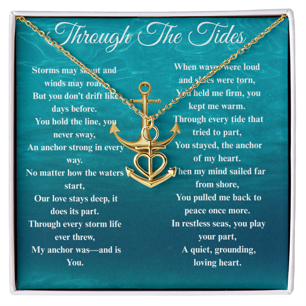 Custom Crafted Anchor Necklace ShineOn Fulfillment