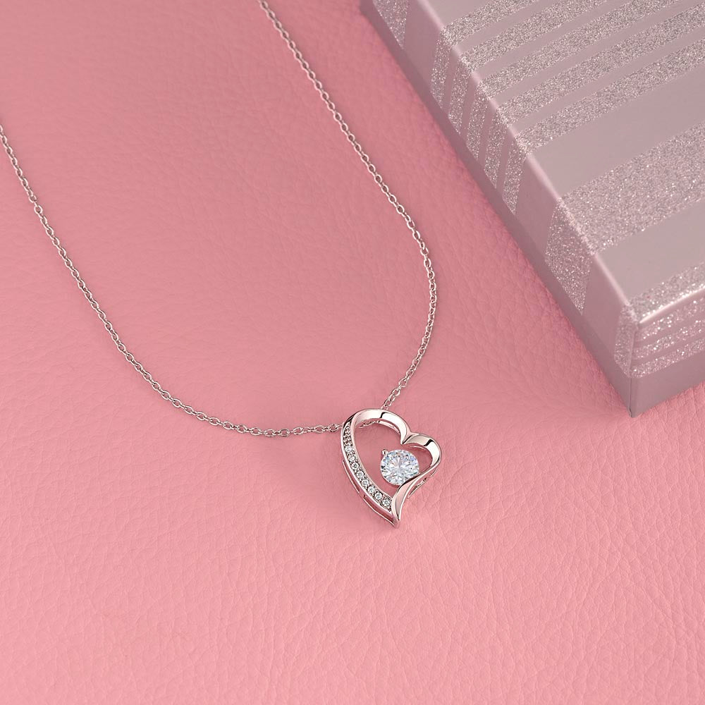 "To My Wife" - Heart Shaped Diamond Cut Necklace ShineOn Fulfillment