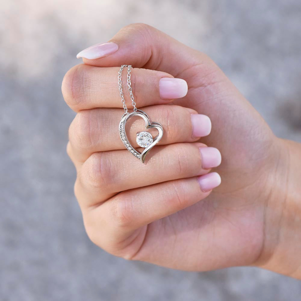 "To My Wife" - Heart Shaped Diamond Cut Necklace ShineOn Fulfillment