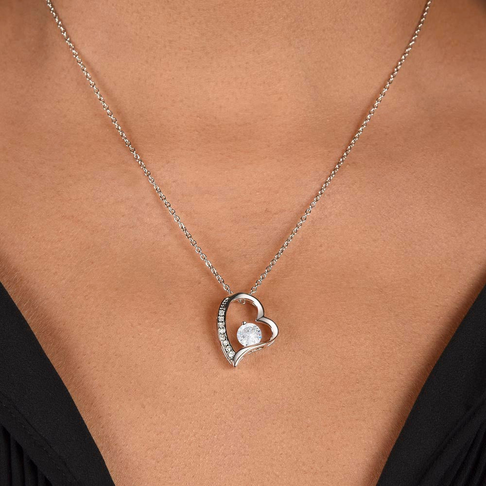 "To My Wife" - Heart Shaped Diamond Cut Necklace ShineOn Fulfillment
